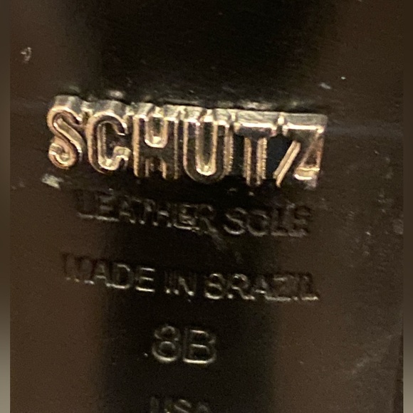 🎀 SCHUTZ Black heels Mules Pearls size 8 shoes - Picture 10 of 10